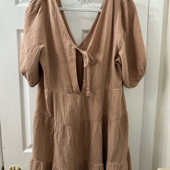 Aerie Tan Textured Dress - Picture 2 of 3